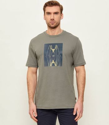 T-shirt męski na wiosnę BOSS ORANGE ze sklepu: Gomez Fashion Store w kategorii: T-shirty męskie - zdjęcie 874714-BD9-10338_BO262M000078076