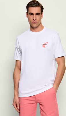 T-shirt męski letni BOSS ORANGE ze sklepu: Gomez Fashion Store w kategorii: T-shirty męskie - zdjęcie 874714-BD9-10338_BO262M000079101