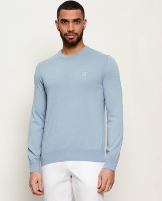 Sweter męski casual BOSS ORANGE ze sklepu: Gomez Fashion Store w kategorii: Swetry męskie - zdjęcie 874714-BD9-10338_BO262M000083458