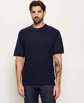 Sweter męski casual na wiosnę BOSS ORANGE ze sklepu: Gomez Fashion Store w kategorii: Swetry męskie - zdjęcie 874714-BD9-10338_BO262M000084404
