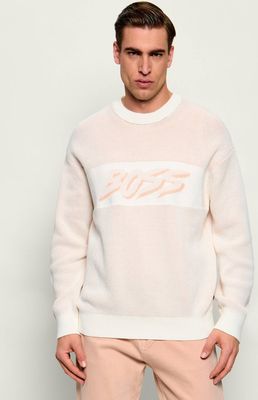 BOSS ORANGE - Sweter męski wiosenny ze sklepu: Gomez Fashion Store w kategorii: Swetry męskie - zdjęcie 874714-BD9-10338_BO262M000089106
