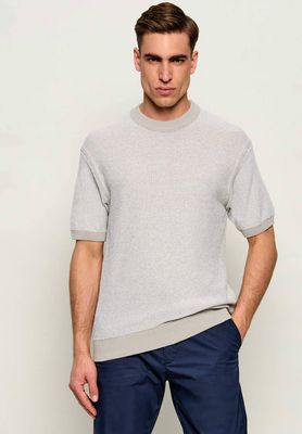 Sweter męski wiosenny BOSS ORANGE ze sklepu: Gomez Fashion Store w kategorii: Swetry męskie - zdjęcie 874714-BD9-10338_BO262M000090070