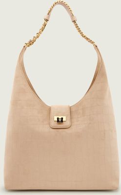 Torebka hobo elegancki Elisabetta Franchi ze sklepu: Gomez Fashion Store w kategorii: Torebki hobo - zdjęcie 874714-BD9-10338_EF261W000003135