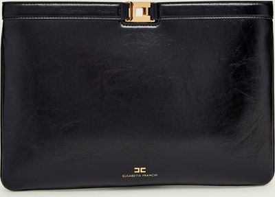 Kopertówka elegancka Elisabetta Franchi ze sklepu: Gomez Fashion Store w kategorii: Kopertówki - zdjęcie 874714-BD9-10338_EF261W000006110