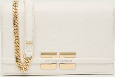 Kopertówka elegancka Elisabetta Franchi ze sklepu: Gomez Fashion Store w kategorii: Kopertówki - zdjęcie 874714-BD9-10338_EF261W000011193