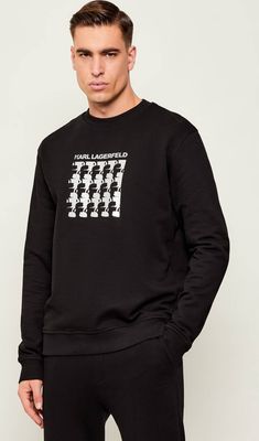 Bluza męska w stylu młodzieżowym jesienna Karl Lagerfeld ze sklepu: Gomez Fashion Store w kategorii: Bluzy męskie - zdjęcie 874714-BD9-10338_KL255M000197990