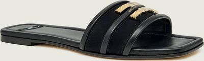 Klapki damskie na lato Elisabetta Franchi ze sklepu: Gomez Fashion Store w kategorii: Klapki damskie - zdjęcie 874714-BD9-10338_EF261W000046110