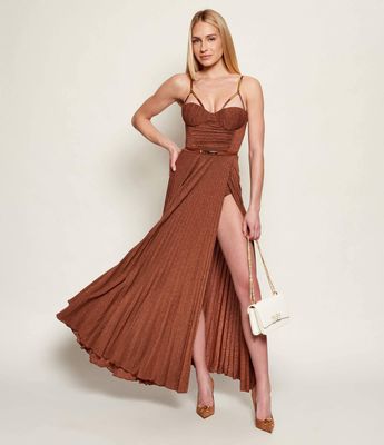 Elisabetta Franchi - Sukienka wiosenna ze sklepu: Gomez Fashion Store w kategorii: Sukienki - zdjęcie 874714-BD9-10338_EF261W000050600