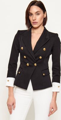 Marynarka elegancki Elisabetta Franchi ze sklepu: Gomez Fashion Store w kategorii: Marynarki damskie - zdjęcie 874714-BD9-10338_EF261W000080110