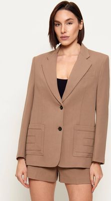 Marynarka Elisabetta Franchi ze sklepu: Gomez Fashion Store w kategorii: Marynarki damskie - zdjęcie 874714-BD9-10338_EF261W000084229