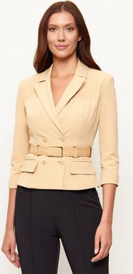 Marynarka na wiosnę Elisabetta Franchi ze sklepu: Gomez Fashion Store w kategorii: Marynarki damskie - zdjęcie 874714-BD9-10338_EF261W000086470
