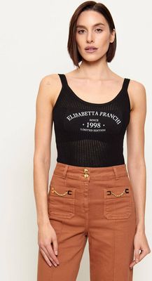 Bluzka damska Elisabetta Franchi ze sklepu: Gomez Fashion Store w kategorii: Bluzki damskie - zdjęcie 874714-BD9-10338_EF261W000089110
