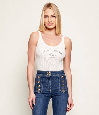 Bluzka damska Elisabetta Franchi ze sklepu: Gomez Fashion Store w kategorii: Bluzki damskie - zdjęcie 874714-BD9-10338_EF261W000089360