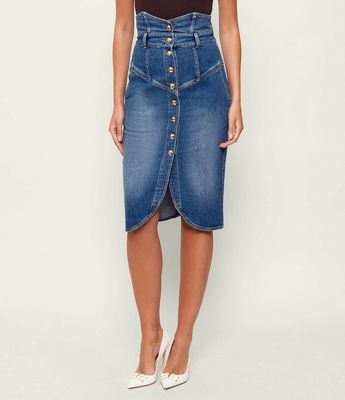 Spódnica na wiosnę Elisabetta Franchi ze sklepu: Gomez Fashion Store w kategorii: Spódnice - zdjęcie 874714-BD9-10338_EF261W000097577