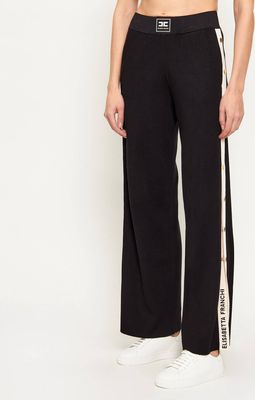 Spodnie damskie sportowe Elisabetta Franchi ze sklepu: Gomez Fashion Store w kategorii: Spodnie damskie - zdjęcie 874714-BD9-10338_EF261W000109585