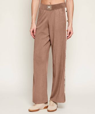 Spodnie damskie casual Elisabetta Franchi ze sklepu: Gomez Fashion Store w kategorii: Spodnie damskie - zdjęcie 874714-BD9-10338_EF261W000109E77