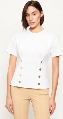 Bluzka damska Elisabetta Franchi ze sklepu: Gomez Fashion Store w kategorii: Bluzki damskie - zdjęcie 874714-BD9-10338_EF261W000111271