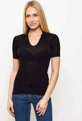 Sweter damski casualowy Elisabetta Franchi ze sklepu: Gomez Fashion Store w kategorii: Swetry damskie - zdjęcie 874714-BD9-10338_EF261W000130110