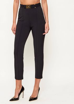 Spodnie damskie wiosenne Elisabetta Franchi ze sklepu: Gomez Fashion Store w kategorii: Spodnie damskie - zdjęcie 874714-BD9-10338_EF261W000132110
