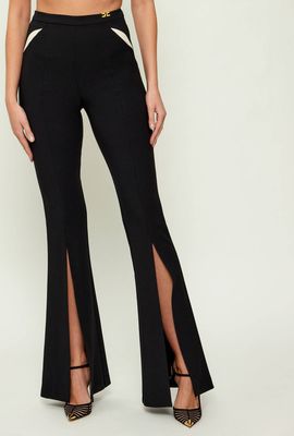 Spodnie damskie Elisabetta Franchi ze sklepu: Gomez Fashion Store w kategorii: Spodnie damskie - zdjęcie 874714-BD9-10338_EF261W000134585