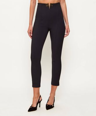 Spodnie damskie wiosenne Elisabetta Franchi ze sklepu: Gomez Fashion Store w kategorii: Spodnie damskie - zdjęcie 874714-BD9-10338_EF261W000135110
