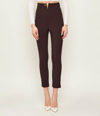 Elisabetta Franchi - Spodnie damskie wiosenne ze sklepu: Gomez Fashion Store w kategorii: Spodnie damskie - zdjęcie 874714-BD9-10338_EF261W000135A07