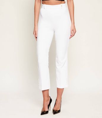 Spodnie damskie na wiosnę Elisabetta Franchi ze sklepu: Gomez Fashion Store w kategorii: Spodnie damskie - zdjęcie 874714-BD9-10338_EF261W000138360