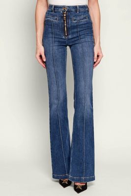 Jeansy damskie casualowe Elisabetta Franchi ze sklepu: Gomez Fashion Store w kategorii: Jeansy damskie - zdjęcie 874714-BD9-10338_EF261W000143577