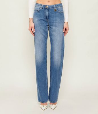 Jeansy damskie Elisabetta Franchi ze sklepu: Gomez Fashion Store w kategorii: Jeansy damskie - zdjęcie 874714-BD9-10338_EF261W000146192