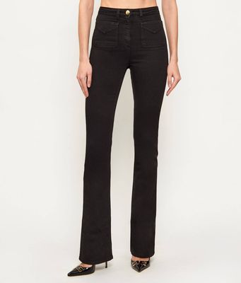 Jeansy damskie na wiosnę Elisabetta Franchi ze sklepu: Gomez Fashion Store w kategorii: Jeansy damskie - zdjęcie 874714-BD9-10338_EF261W000147110