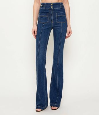 Elisabetta Franchi - Jeansy damskie na wiosnę ze sklepu: Gomez Fashion Store w kategorii: Jeansy damskie - zdjęcie 874714-BD9-10338_EF261W000151590