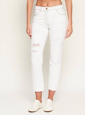 Jeansy damskie casualowe Elisabetta Franchi ze sklepu: Gomez Fashion Store w kategorii: Jeansy damskie - zdjęcie 874714-BD9-10338_EF261W000153E80
