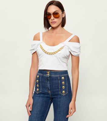 Elisabetta Franchi - Bluzka damska ze sklepu: Gomez Fashion Store w kategorii: Bluzki damskie - zdjęcie 874714-BD9-10338_EF261W000168100