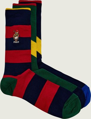 Polo Ralph Lauren - Skarpetki damskie casual w abstrakcyjnym wzorze ze sklepu: Gomez Fashion Store w kategorii: Skarpetki damskie - zdjęcie 874714-BD9-10338_PR262M000052SC8
