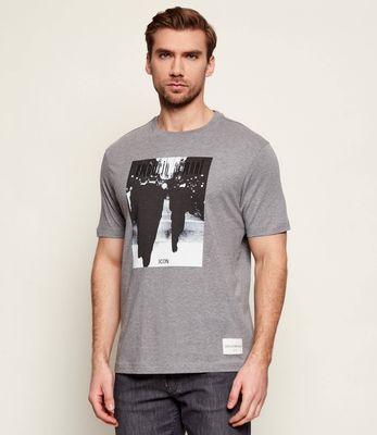 Emporio Armani - T-shirt męski na wiosnę ze sklepu: Gomez Fashion Store w kategorii: T-shirty męskie - zdjęcie 874714-BD9-10338_EA262M000034S76