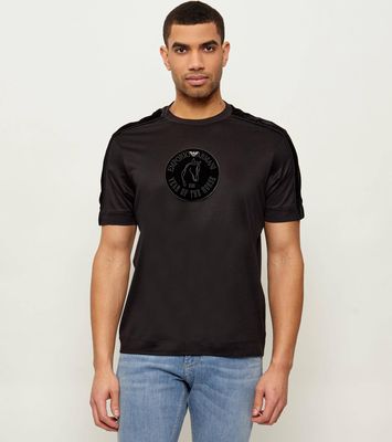 T-shirt męski w stylu młodzieżowym Emporio Armani ze sklepu: Gomez Fashion Store w kategorii: T-shirty męskie - zdjęcie 874714-BD9-10338_EA262M000040M13