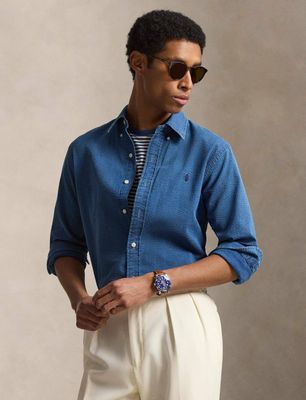 Koszula męska na lato Polo Ralph Lauren ze sklepu: Gomez Fashion Store w kategorii: Koszule męskie - zdjęcie 874714-BD9-10338_PR262M000149D60