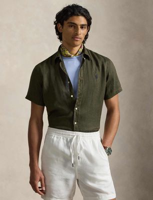 Koszula męska wiosenna z klasycznym kołnierzykiem Polo Ralph Lauren ze sklepu: Gomez Fashion Store w kategorii: Koszule męskie - zdjęcie 874714-BD9-10338_PR262M000163SQ6