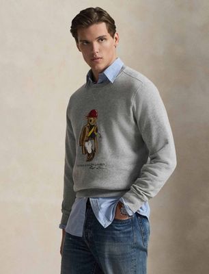 Bluza męska na zimę w stylu młodzieżowym Polo Ralph Lauren ze sklepu: Gomez Fashion Store w kategorii: Bluzy męskie - zdjęcie 874714-BD9-10338_PR262M000245SW8