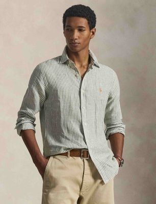 Koszula męska casual z klasycznym kołnierzykiem Polo Ralph Lauren ze sklepu: Gomez Fashion Store w kategorii: Koszule męskie - zdjęcie 874714-BD9-10338_PR262M000257SX5