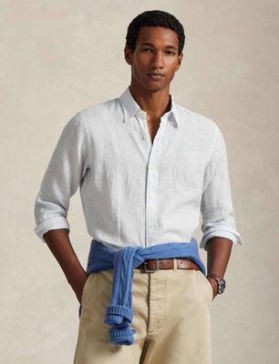 Koszula męska z klasycznym kołnierzykiem Polo Ralph Lauren ze sklepu: Gomez Fashion Store w kategorii: Koszule męskie - zdjęcie 874714-BD9-10338_PR262M000257SX6