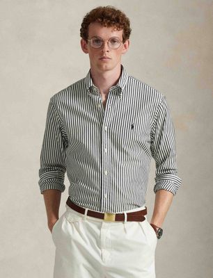 Koszula męska z klasycznym kołnierzykiem Polo Ralph Lauren ze sklepu: Gomez Fashion Store w kategorii: Koszule męskie - zdjęcie 874714-BD9-10338_PR262M000258SX9