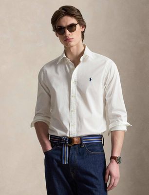 Koszula męska z klasycznym kołnierzykiem na wiosnę Polo Ralph Lauren ze sklepu: Gomez Fashion Store w kategorii: Koszule męskie - zdjęcie 874714-BD9-10338_PR262M000299F21