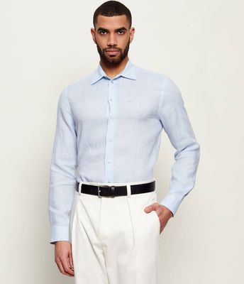 Koszula męska wiosenna Emporio Armani ze sklepu: Gomez Fashion Store w kategorii: Koszule męskie - zdjęcie 874714-BD9-10338_EA262M000075T09