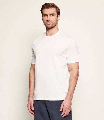 Emporio Armani - T-shirt męski casualowy ze sklepu: Gomez Fashion Store w kategorii: T-shirty męskie - zdjęcie 874714-BD9-10338_EA262M000054S84