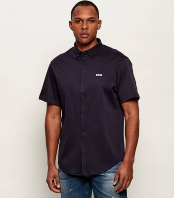 BOSS GREEN - Koszula męska casual z klasycznym kołnierzykiem ze sklepu: Gomez Fashion Store w kategorii: Koszule męskie - zdjęcie 874714-BD9-10338_BG262M000030402