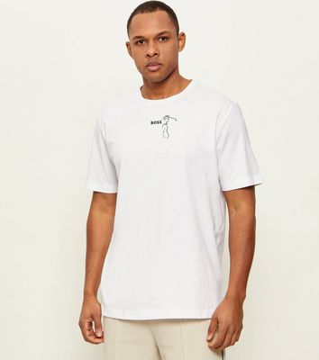 T-shirt męski na lato casualowy BOSS GREEN ze sklepu: Gomez Fashion Store w kategorii: T-shirty męskie - zdjęcie 874714-BD9-10338_BG262M000076100