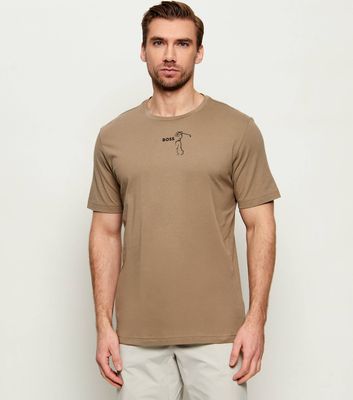 T-shirt męski casual BOSS GREEN ze sklepu: Gomez Fashion Store w kategorii: T-shirty męskie - zdjęcie 874714-BD9-10338_BG262M000076334