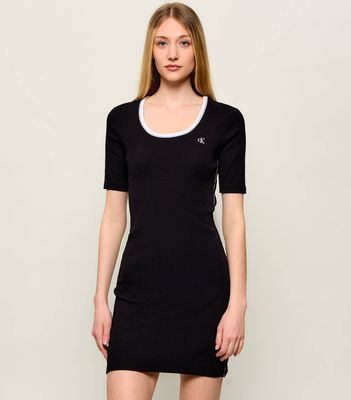 Sukienka na wiosnę Calvin Klein Jeans ze sklepu: Gomez Fashion Store w kategorii: Sukienki - zdjęcie 874714-BD9-10338_CJ262W000012C64