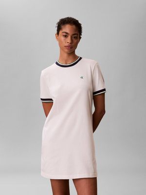 Calvin Klein Jeans - Sukienka na wiosnę ze sklepu: Gomez Fashion Store w kategorii: Sukienki - zdjęcie 874714-BD9-10338_CJ262W000019B77